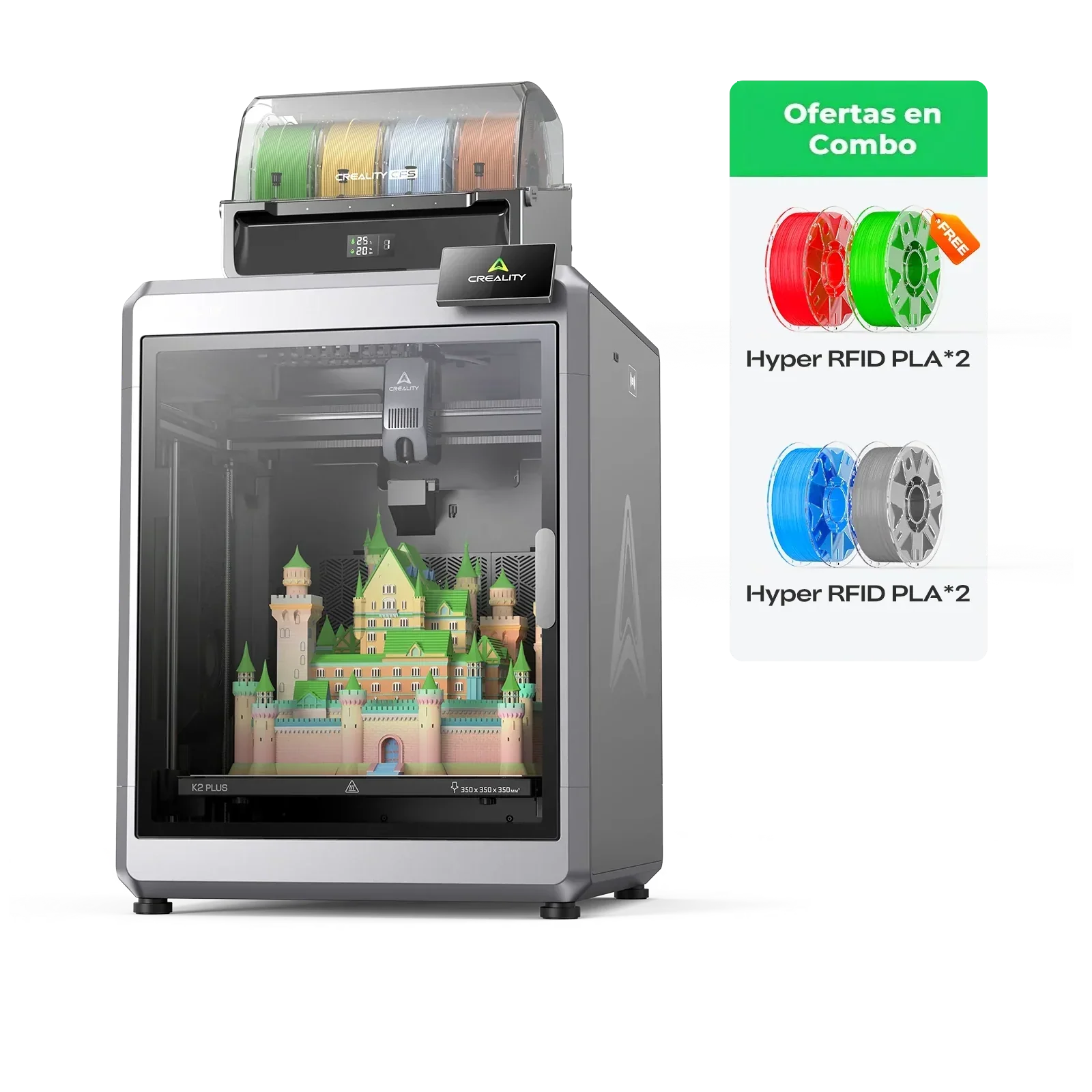K2 Plus combo +Hyper PLA RFID *2+Hyper PLA RFID *2(Regalo🎁) - Image 2