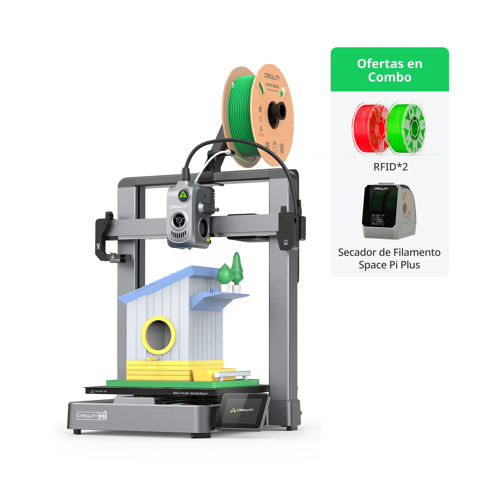 Creality Hi combo+Space Pi PLUS+Hyper PLA RFID*2(Gratis)🎁